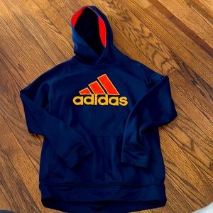 ADIDAS Boys Hoodie. Size LARGE